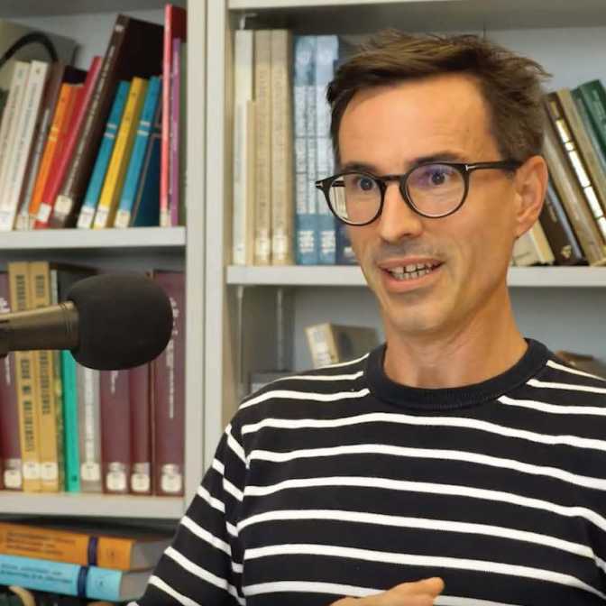 Guillaume Habert am Podcasten